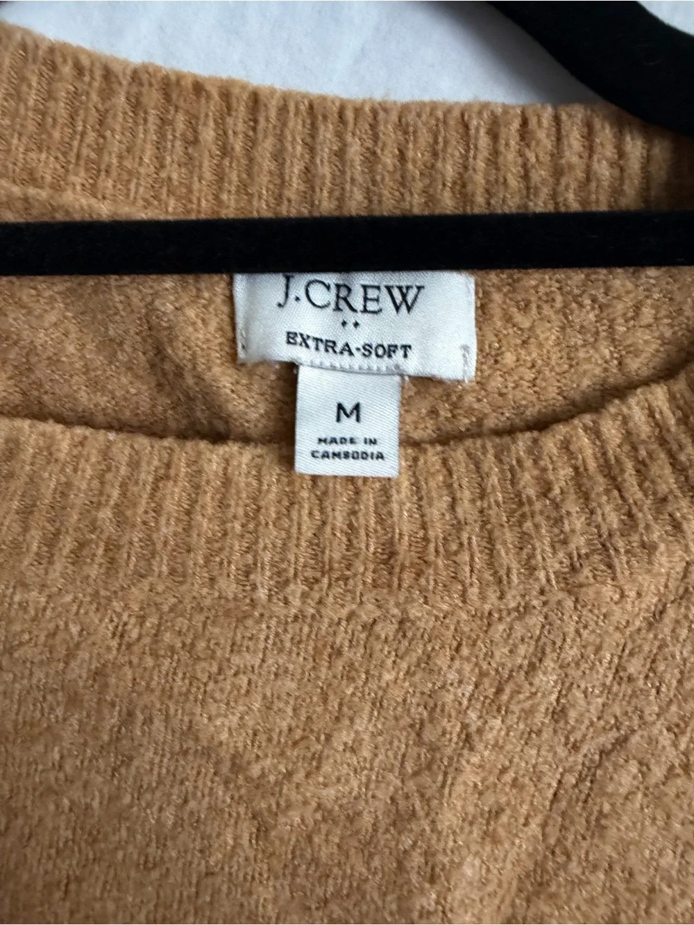 J. Crew Men's Crewneck Sweater in Camel Brown